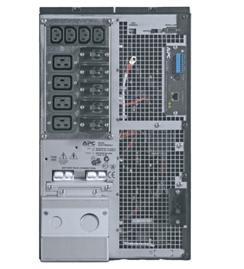 APC Smart-UPS RT 8000VA, 230/400V, 4x IEC 60320 C13 & 6x IEC Jumpers & 4x IEC 60320 C19 outlets