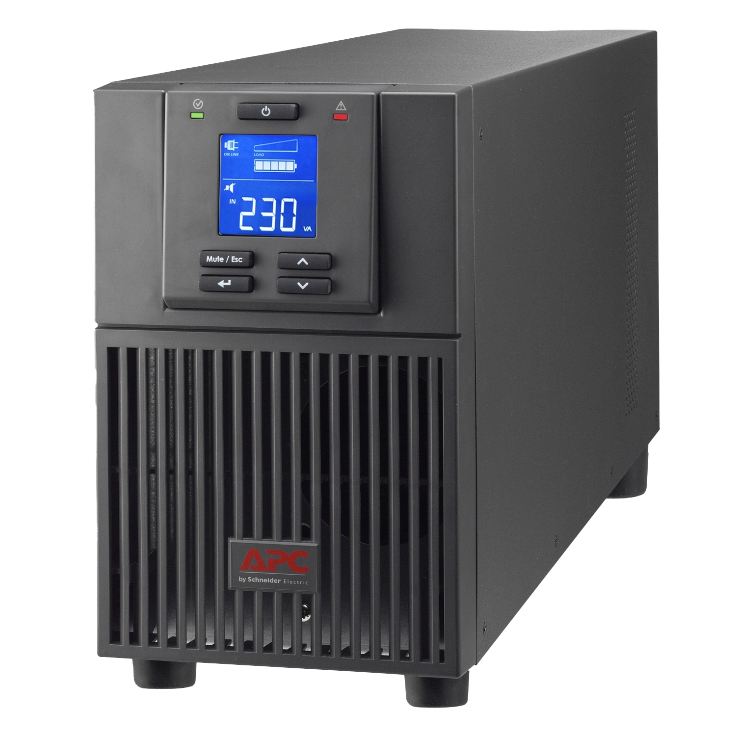 APC Easy UPS On-Line, 2000VA/1600W, Tower, 230V, 4x IEC C13 outlets, Intelligent Card Slot, LCD, Extended runtime