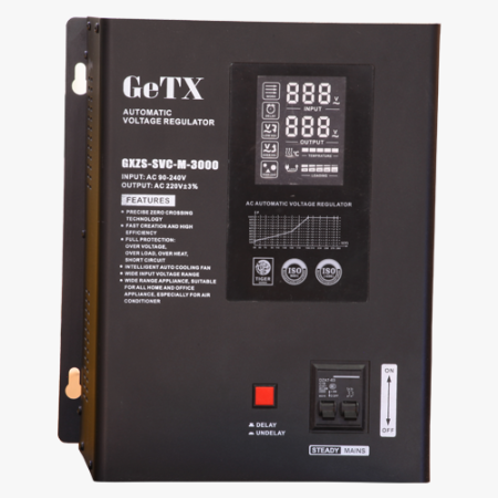 Wall Mounted Stabilizer Servo Motor 3000VA LED Disply 1Phases -getx