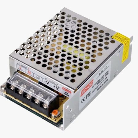 12V 5A Power Supply for LED Strip Lights, 60W Power Adapter, 120V AC to 12V DC Transformer (Pack of 1)