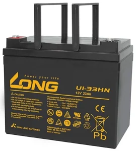 Long Battery 12V-33Ah ,Lead Acid Rechargeable | U1-33HN