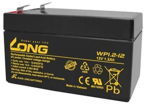 Long Battery 12V-1.2Ah,Lead Acid Rechargeable |WP1.2-12