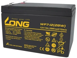 Long Battery 12V-7Ah,Lead Acid Rechargeable |  Wp7-12(28W)