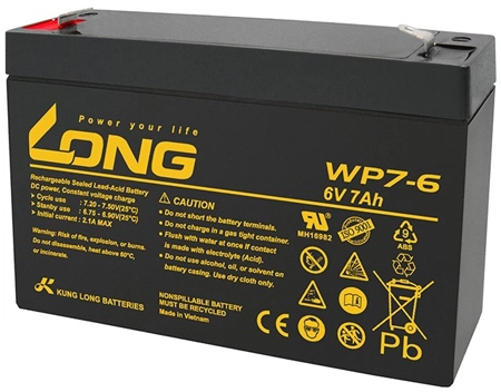 Long Battery 6V-7AH,Lead Acid Rechargeable|WP7-6