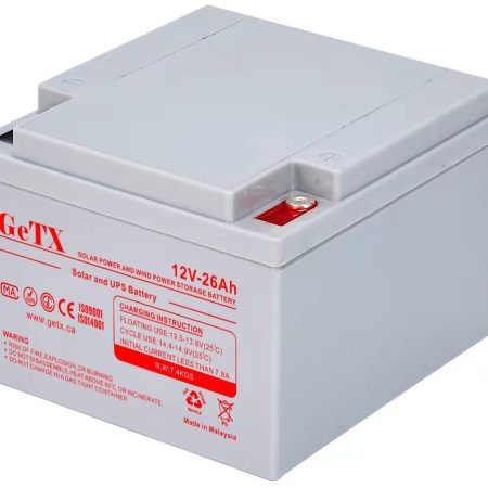 GeTX Rechargeable battery 12V 26Ah Lead Acid GX12-26