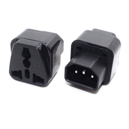 Universal IEC C14 to Multi-Type AC Power Adapter