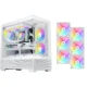 SAMA V40 ATX Mid Tower PC Case (With 6 Pre-Installed ARGB Fans) - White
