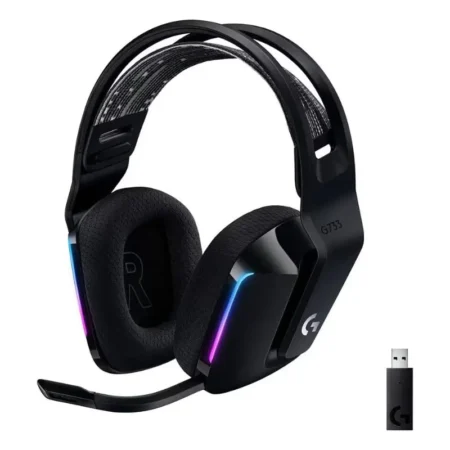 Logitech G733 LIGHTSPEED Wireless RGB Gaming Headset – Black