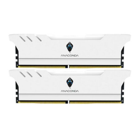 ANACOMDA 32GB (16GBX2) DDR5 6000MHz Desktop Memory – White