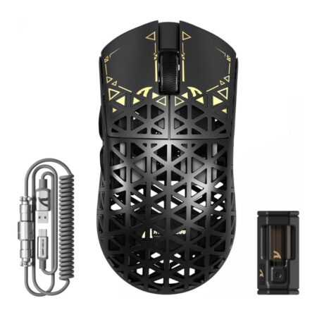 Attack Shark R5 Ultra Carbon Fiber 42000 DPI RGB Wireless Gaming Mouse – Black