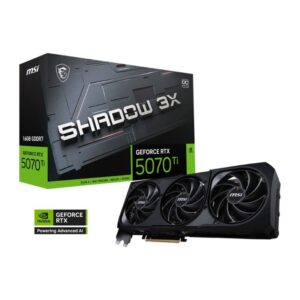 MSI GeForce RTX 5070 Ti SHADOW 3X OC 16GB GDDR7 Graphics Card