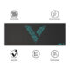 Rapoo V1L 800x300mm Anti-Skid Smooth Woven Fabric Mouse Pad - Black