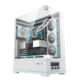 DarkFlash DY450L Pro ATX Tempered Glass Gaming Case With out Fans – White