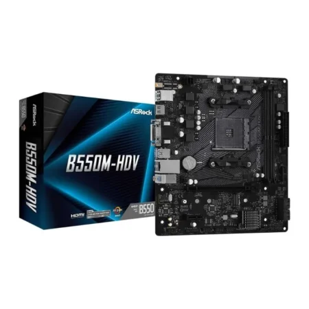 ASRock B550M-HDV Micro AM4 DDR4 Motherboard – Black