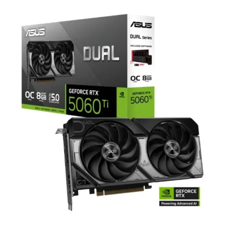 ASUS Dual GeForce RTX 5060 Ti OC 8GB GDDR7 Graphics Card