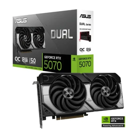 ASUS Dual GeForce RTX 5070 OC 12GB GDDR7 Graphics Card