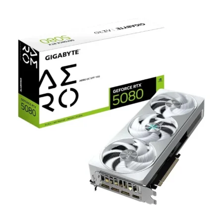 Gigabyte GeForce RTX 5080 AERO 16GB GDDR7 GAMING OC Graphics Card – White