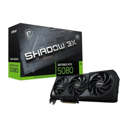 MSI GeForce RTX 5080 SHADOW 3X OC 16GB Graphics Card