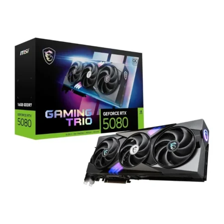MSI GeForce RTX 5080 GAMING TRIO OC 16GB GDDR7 Graphics Card