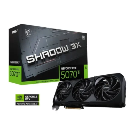 MSI GeForce RTX 5070 Ti SHADOW 3X OC 16GB GDDR7 Graphics Card