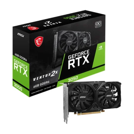 MSI NVIDIA GeForce RTX 3050 6GB GDDR6 VENTUS 2X OC Graphics Card