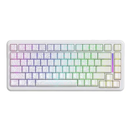 ATTACK SHARK X82 PRO HE Wireless Rapid Trigger RGB Gaming Keyboard – White Contours