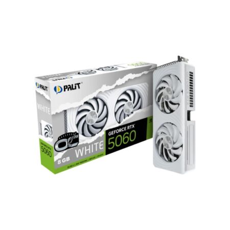 Palit GeForce RTX 5060 Ti Dual White OC 16GB GDDR7 Graphics Card - White