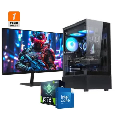 Akkadia Gaming PC - Intel Core i5-11400F, PNY RTX 5060 8GB OC, 16GB LEXAR 3200HZ DDR4, AGI AI818 1TB NVMe M.2 2280 Gen4 SSD