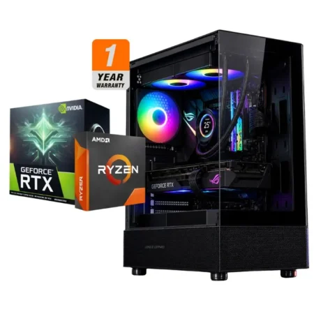 Black Mirage Gaming PC - Intel Core i5-12400F, MSI RTX 5060 Ti 8G SHADOW 2X OC, Kingston 16GB DDR4-3200, AGI AI818 1TB NVMe Gen4