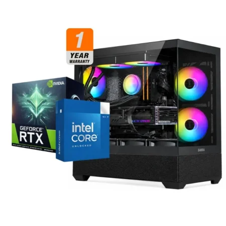 Azure Void Gaming PC - Intel Core Ultra 7 265KF, ASUS Prime RX 9070 XT OC 16GB, ANACOMDA 32GB DDR5-6000 White (2x16GB), AGI AI828 1TB NVMe Gen4
