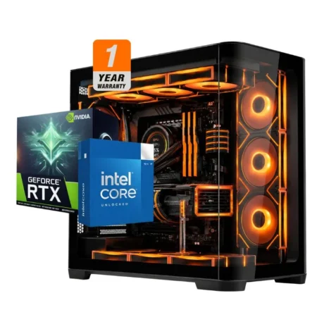 Neon Ronin Gaming PC - Intel Core i5-14400F, ASUS PRIME RTX 5070 12GB OC Black, ANACOMDA 32GB DDR5-6000 Black (2x16GB), AGI AI828 1TB NVMe Gen4