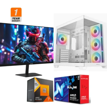 Osiris Gaming PC - AMD Ryzen 7 7800X3D, Sapphire PULSE RX 9070XT 16GB, Anacomda 32GB DDR5 6000Mhz, AGI AI818 1TB NVMe M.2 2280 Gen4 SSD