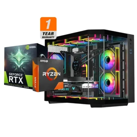 Skybreaker Gaming PC - AMD Ryzen 7 9800X3D, MSI RTX 5070 Ti Ventus 3X OC 16GB, ANACOMDA 32GB DDR5-6000 Black (2x16GB), AGI AI828 1TB NVMe Gen4