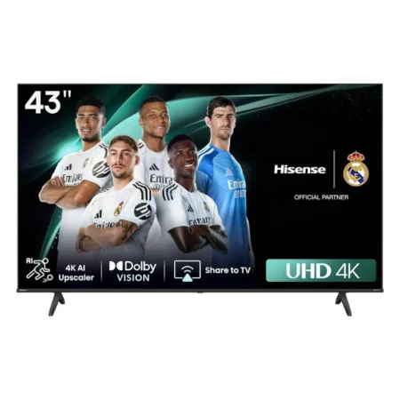 Hisense 43A61N 43" 4K UHD Smart TV with HDR – VIDAA OS– Black