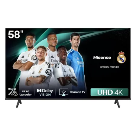 Hisense 58A61Q 58" 4K UHD Smart TV with Dolby Vision – HDR10– Black