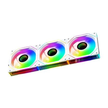 Jungle Leopard Interstellar V3 ARGB 120mm Reversible (3-Pack Fans) – White