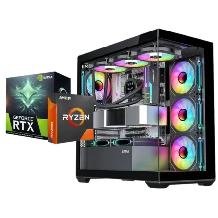 Night Reaper Gaming PC - AMD Ryzen 5 5600X, Palit RTX 5060 Ti Infinity 3 16GB, Kingston 16GB DDR4-3200, AGI AI818 1TB NVMe Gen4