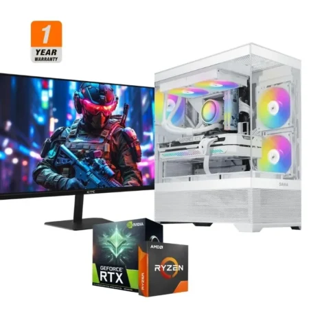 Redline Phantom Gaming PC - AMD Ryzen 7 7700, Sapphire PULSE RX 9070XT 16GB, Anacomda 32GB DDR5 6000Mhz, AGI AI818 1TB NVMe M.2 2280 Gen4 SSD