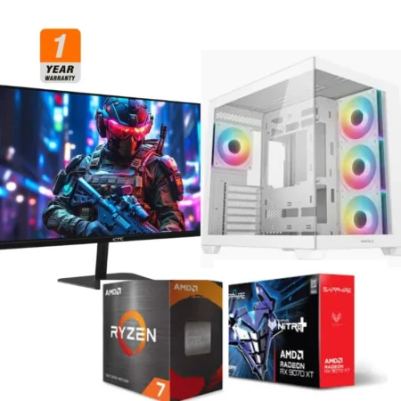 Genisis Gaming PC - AMD Ryzen 7 9700X AM5, Sapphire PULSE RX 9070XT 16GB, Anacomda 32GB DDR5 6000Mhz, AGI AI818 1TB NVMe M.2 2280 Gen4 SSD