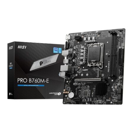 MSI PRO B760M-E DDR5 Motherboard - Intel LGA 1700, B760, mATX